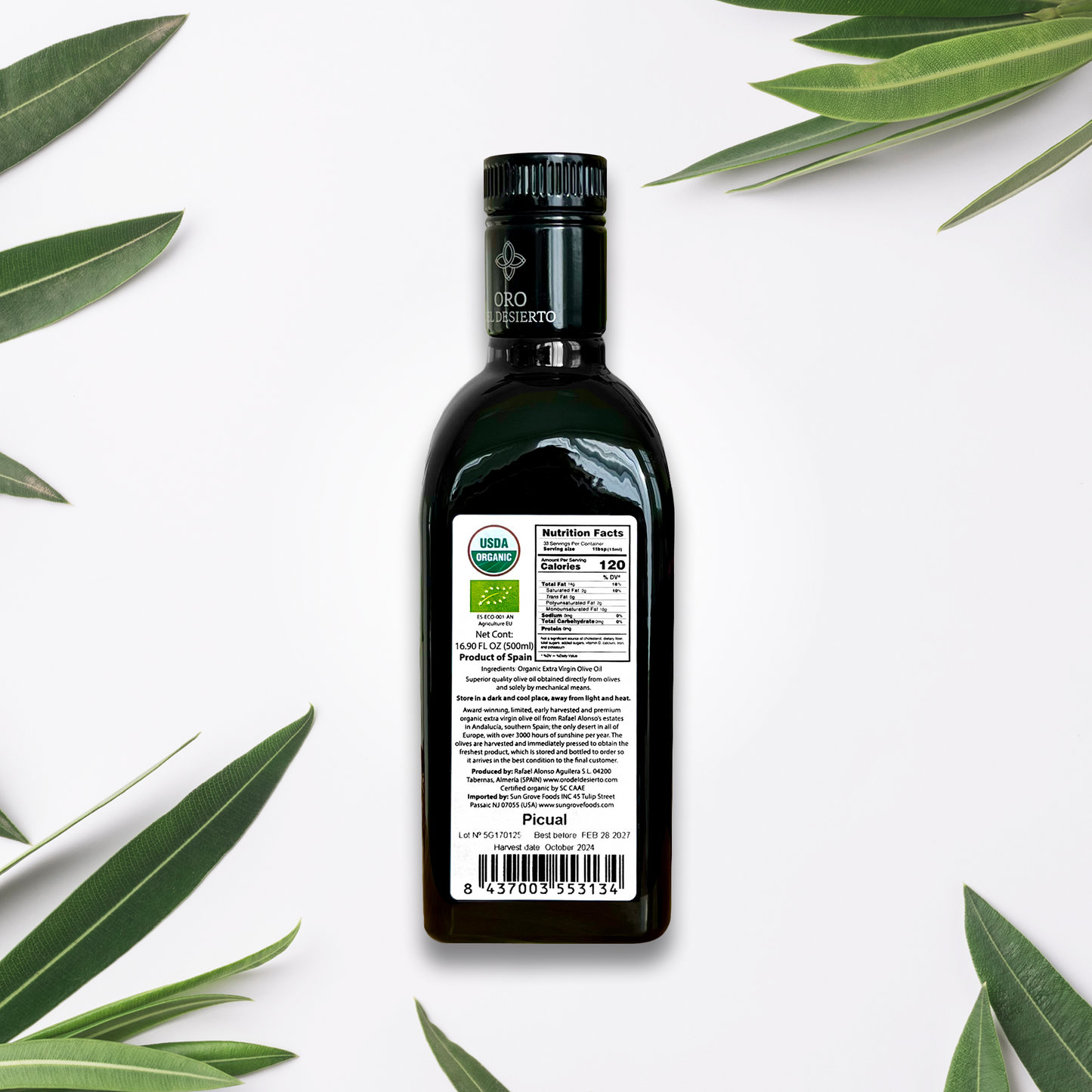 Oro del Desierto Organic Picual