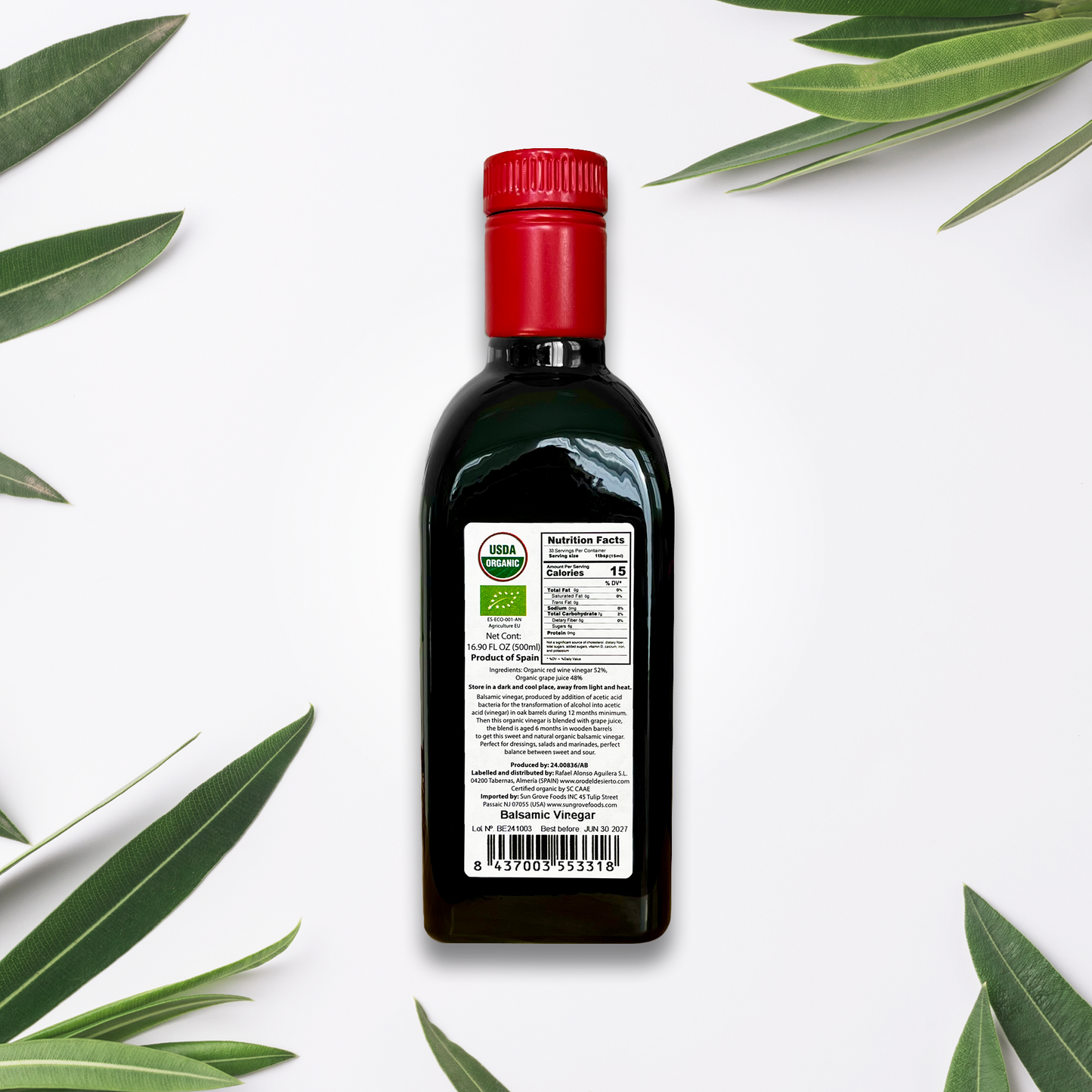 Oro del Desierto Organic Barrel Aged Balsamic Vinegar - NEW