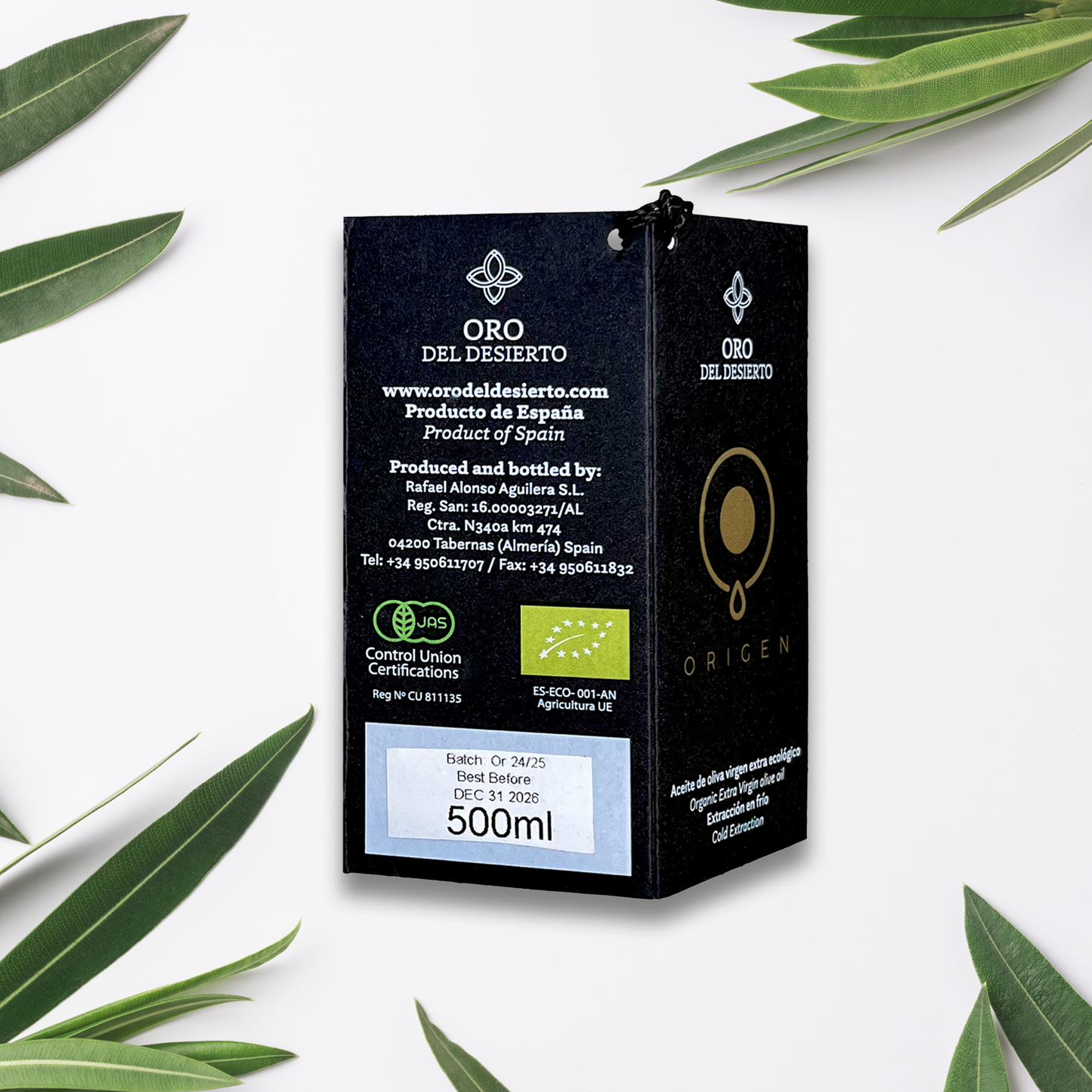 Oro del Desierto Organic Origen Limited Edition